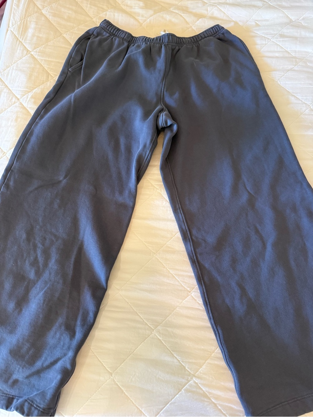 Women’s Wide Leg Sweatpants - Navy Blue